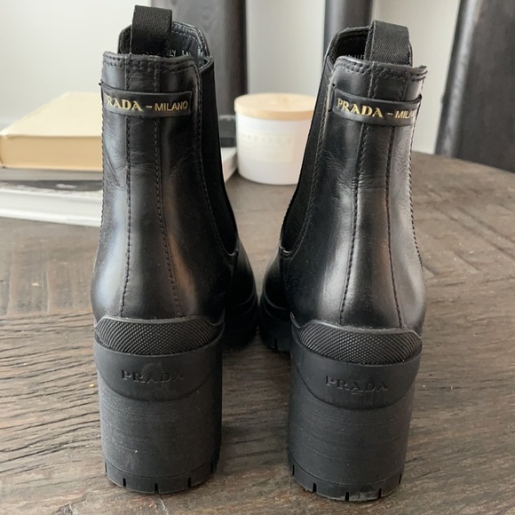 Prada lug sole Chelsea Bootie - Picture 2 of 4